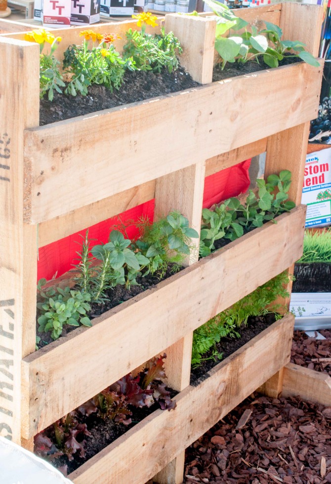 How to Build a Vertical Pallet Flower Garden